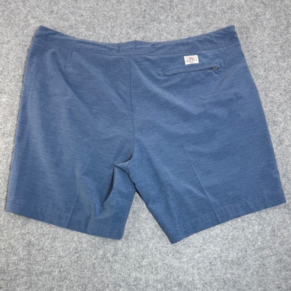 Faherty All Day Shorts Mens Blue Heathered Performance Casual Shorts Size 40 - Picture 2 of 8